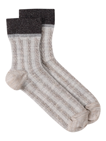 Gustav Fille wool socks Latte 47904