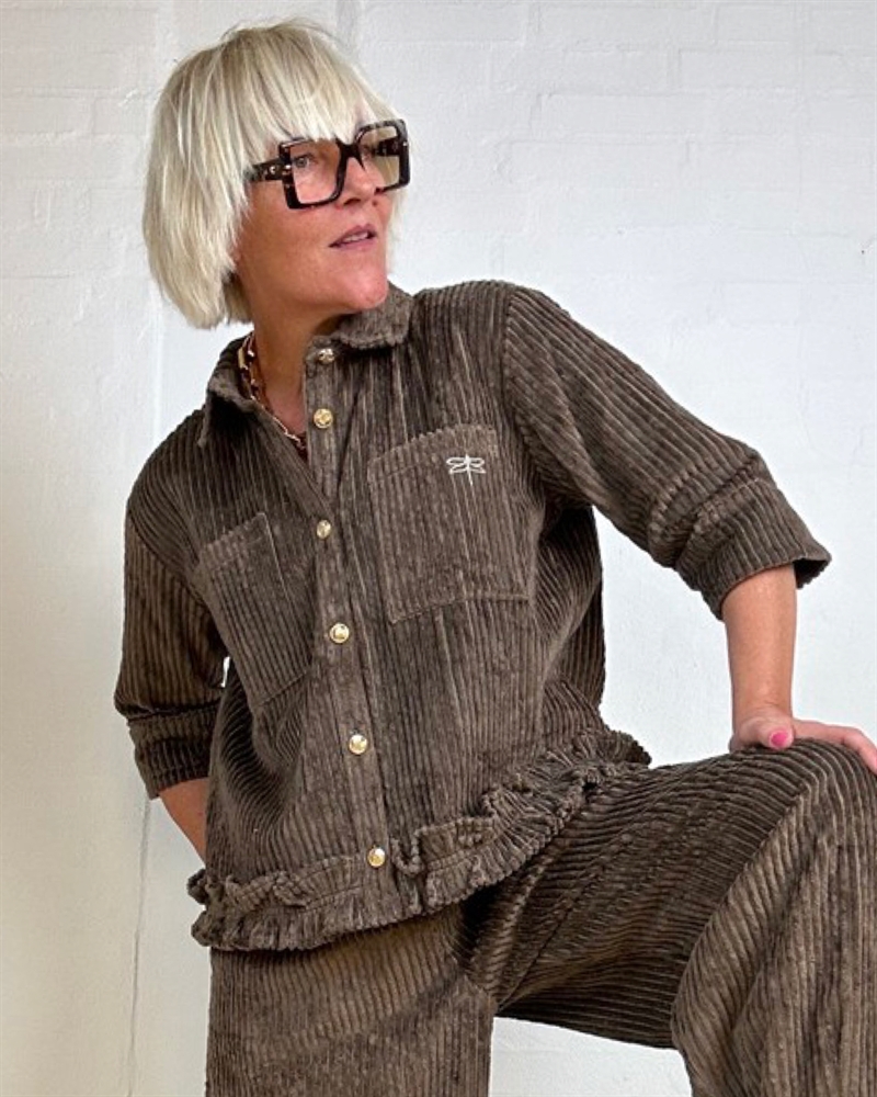 GASPAR Vigo Corduroy Shirt 2510303 Skjorte Taupe 