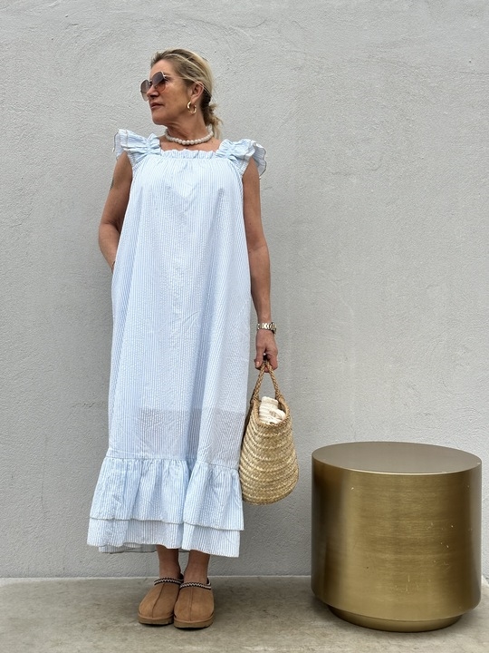 Gaspar Express Ciao Maxi Dress 2501712 Light Blue 