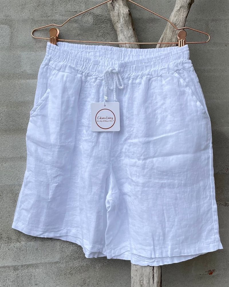 Cabana Living Lino Shorts 1476 White 