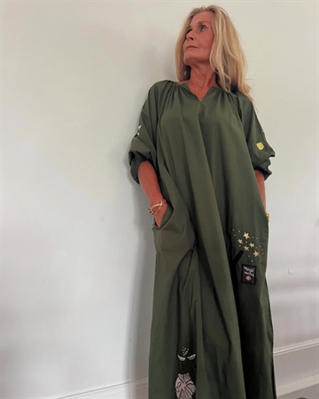 WAUW OYSTER DRESS Olive green 