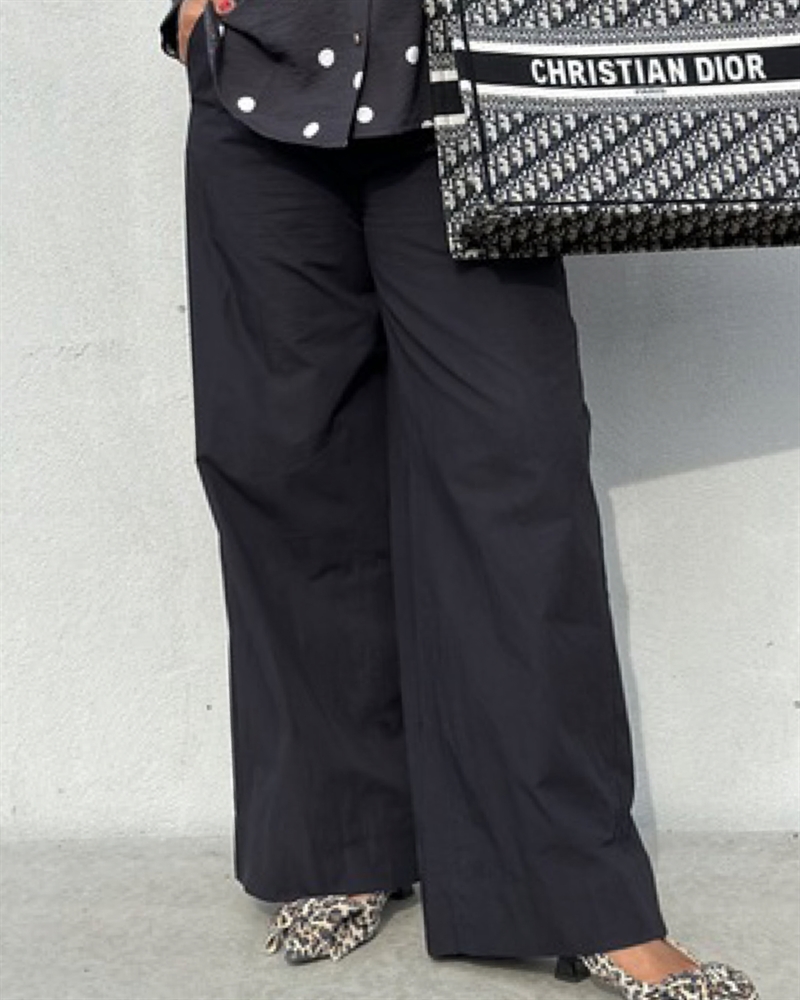 GASPAR Denver Poplin Pant 2507910 Bukser Black 