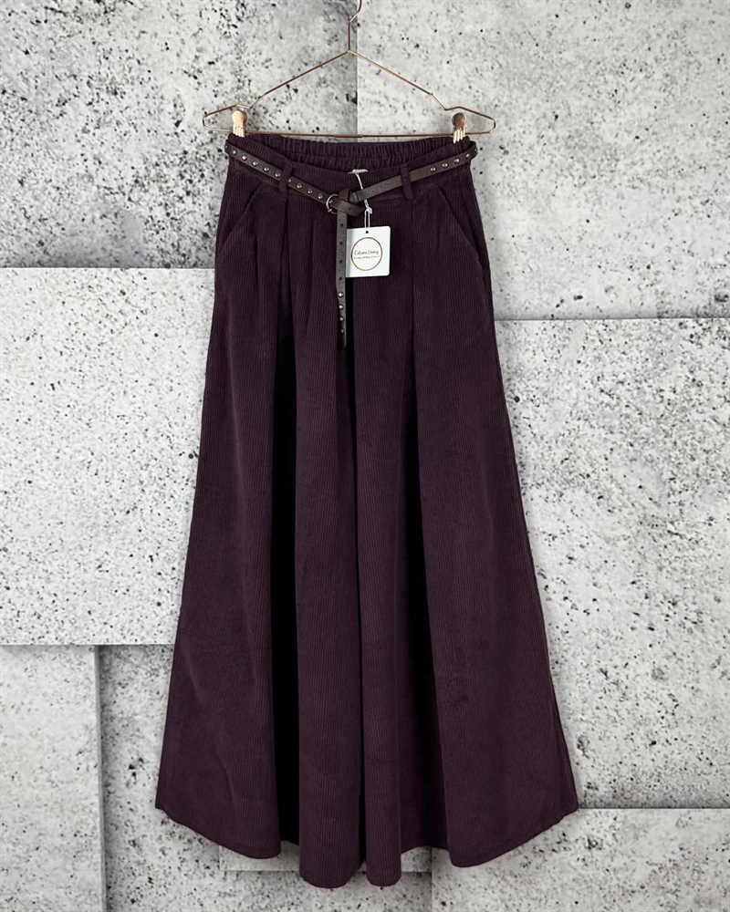 Cabana Living Friga Fløjls Buksenederdel 824687.345 Burgundy 