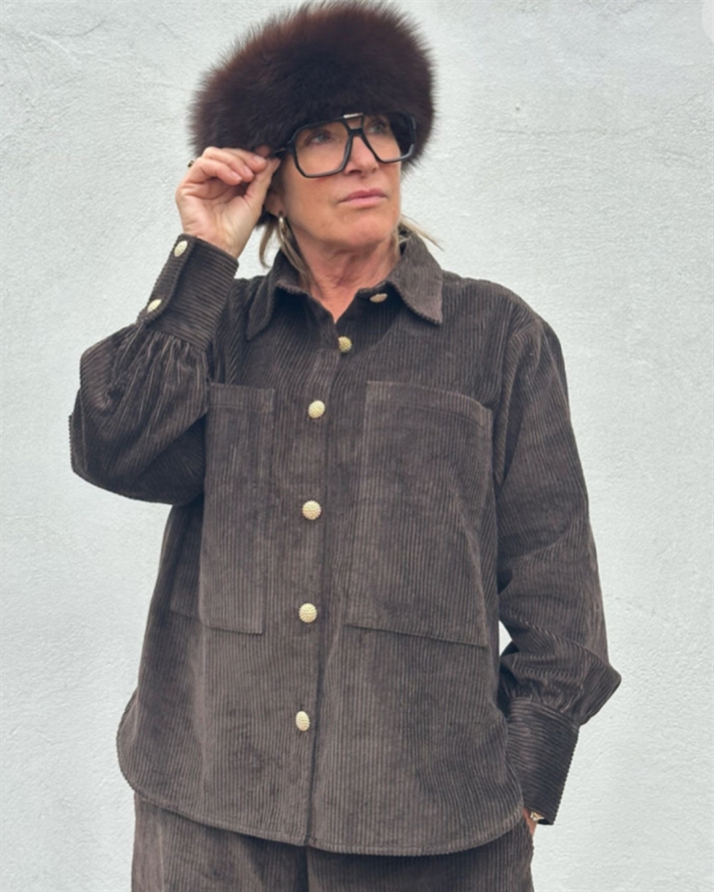 GASPAR Malmø Corduroy Shirt 2510325 Brown〖 PRE-ORDRE〗KOMMER I DECEMBER