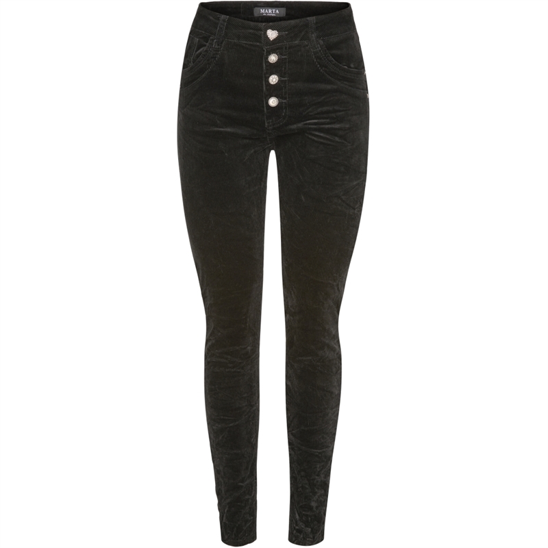 MARTA Lina Jeans Black MDC108 Black Velvet Jeans 