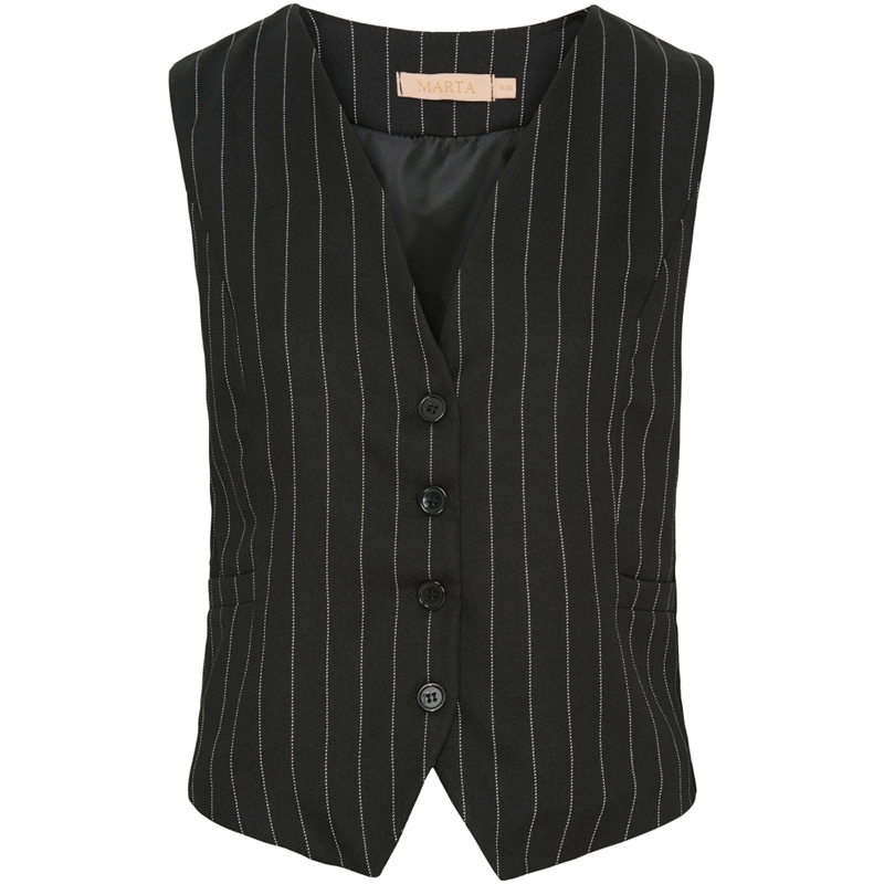 MARTA MdcSolveig 81093-1 Black Stripe Vest