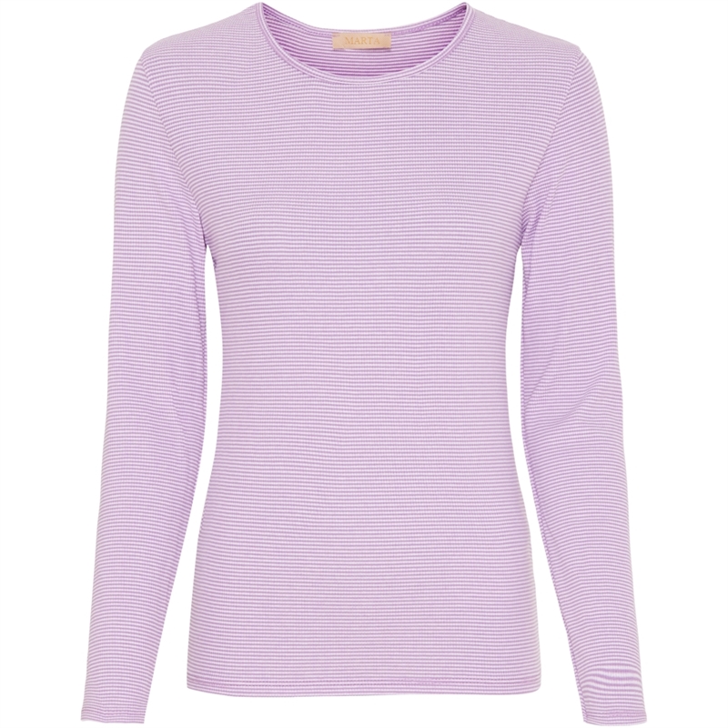Marta Du Chateau 4906 Lilac-White Long sleeved tee