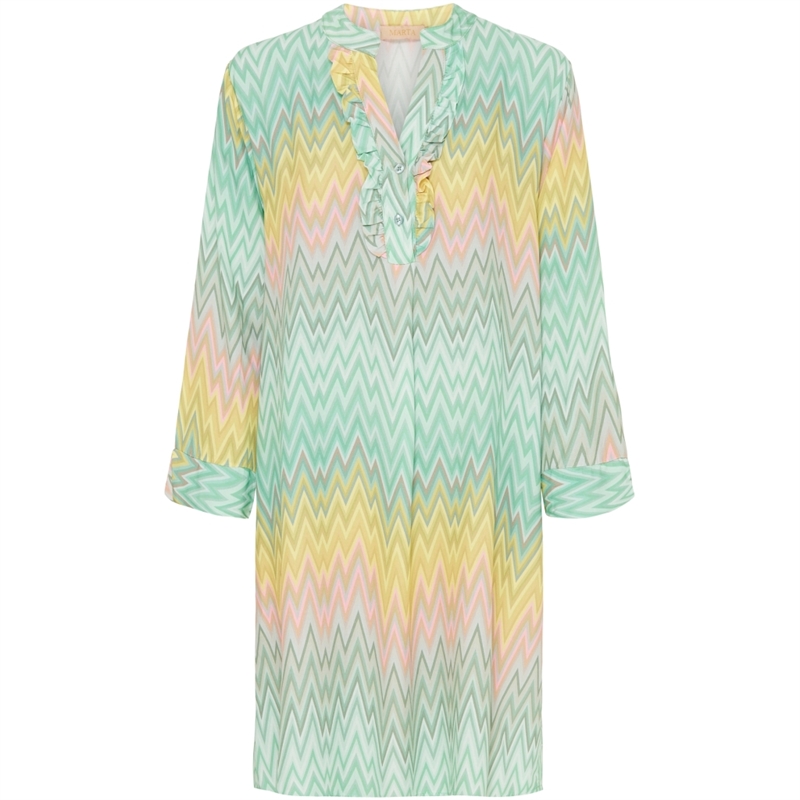 Marta Du Chateau Dress 2604B Acqua 0481