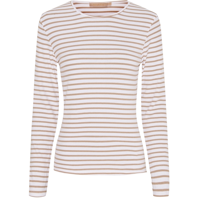 Marta Du Chateau Long sleeved tee 5353 Orzo-White