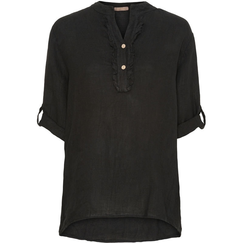 Marta Du Chateau Mdc Bonnie Shirt 85137-1 Black hørskjorte