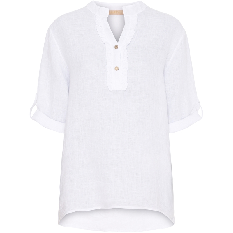 Marta Du Chateau Mdc Bonnie Shirt 85137-1 White Hørskjorte
