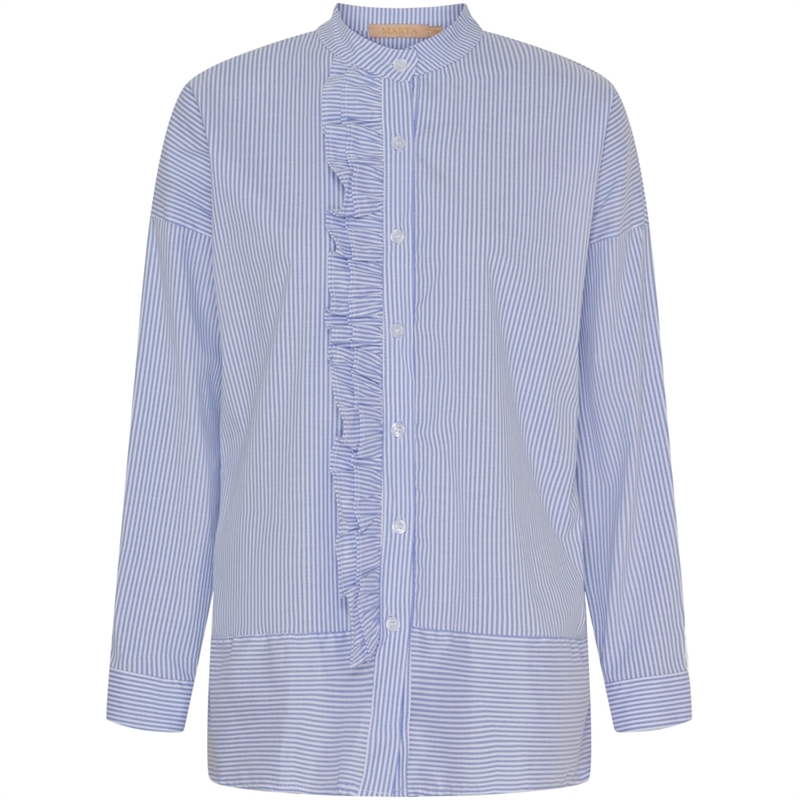 Marta Du Chateau Mdc Fina Shirt 5545 Sky Blue Stripe - Skjorte