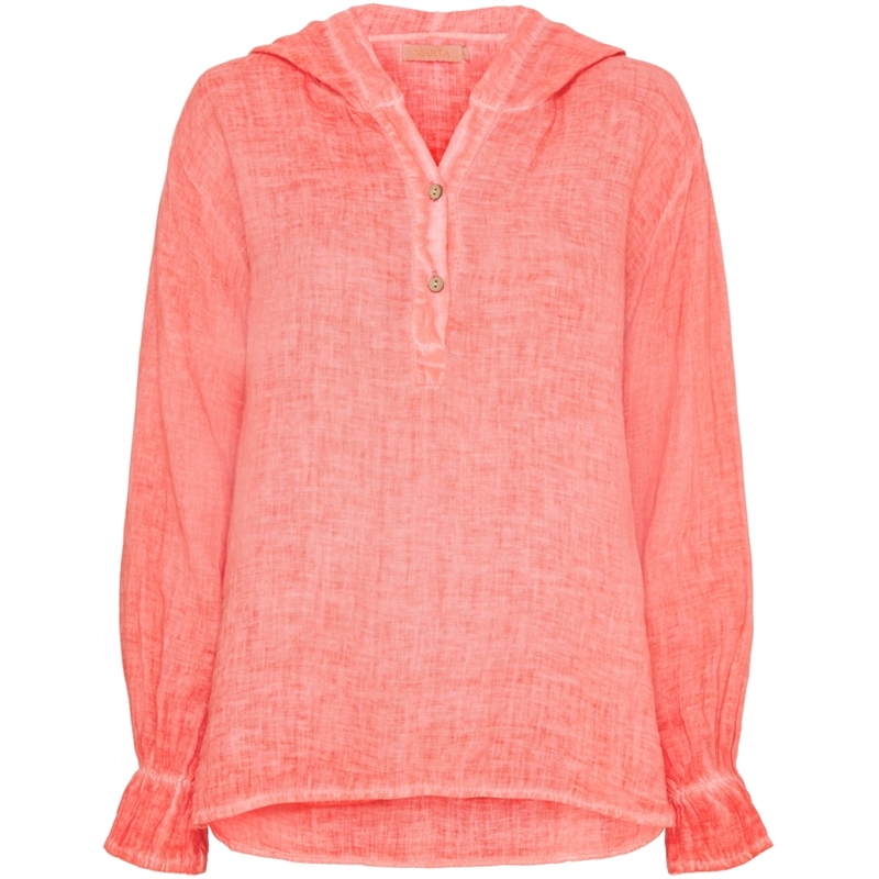 Marta Du Chateau Shirt 5604 Corallo - hørskjorte