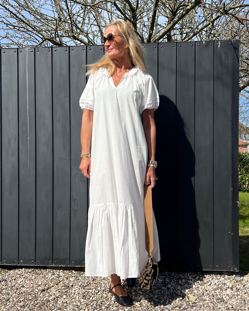 WAUW ALVA DRESS Paper white