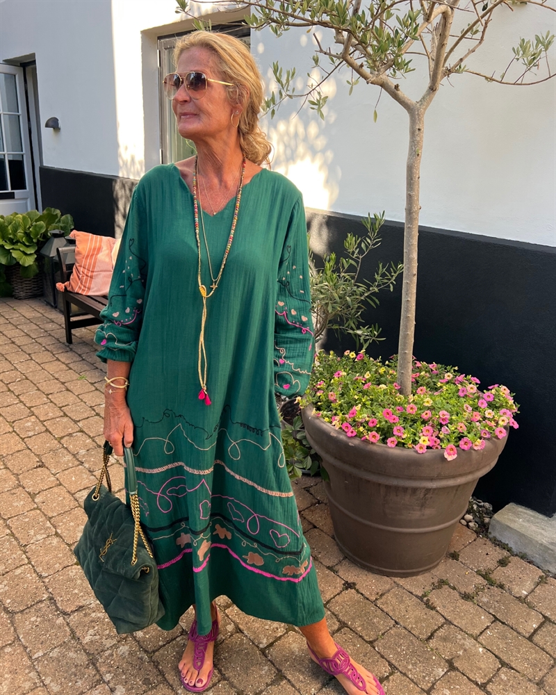 WAUW CASSEY DRESS Bottle green 〖 PRE-ORDRE〗KOMMER SLUT NOVEMBER