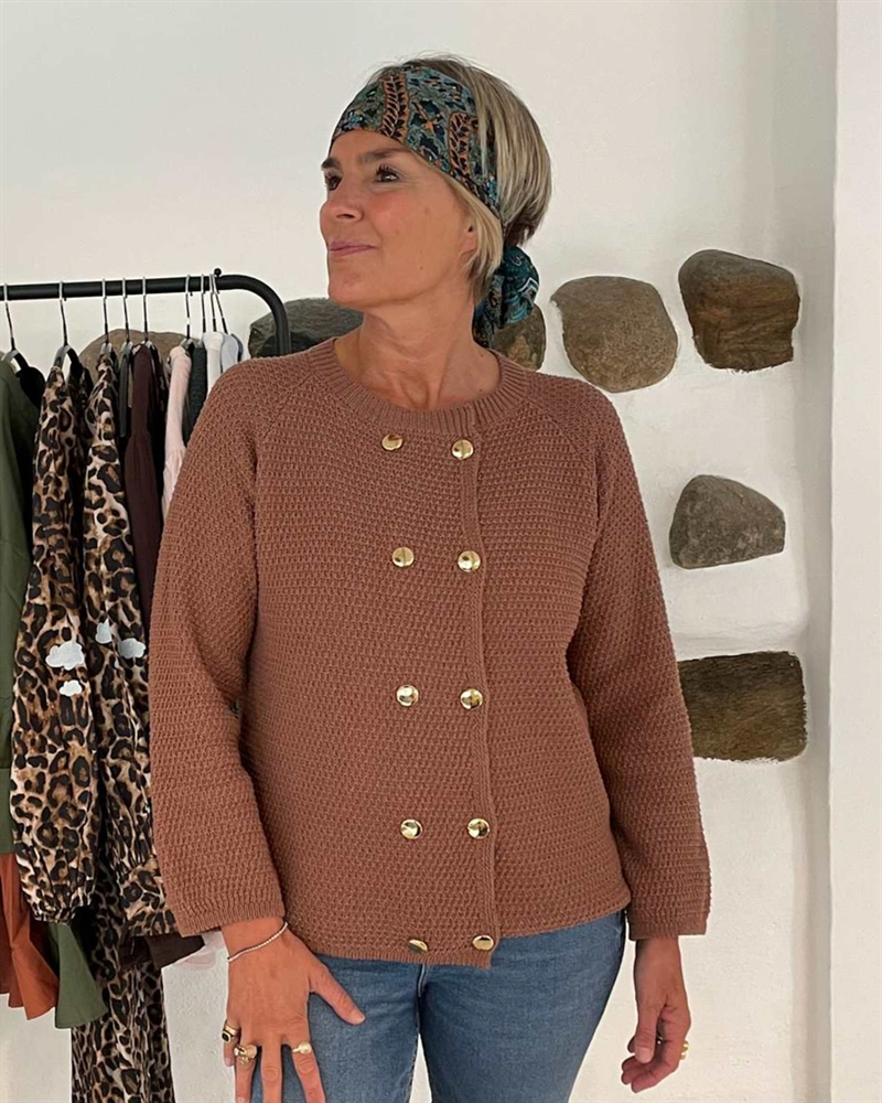WAUW MILLE KNIT Mocha mousse Cardigan