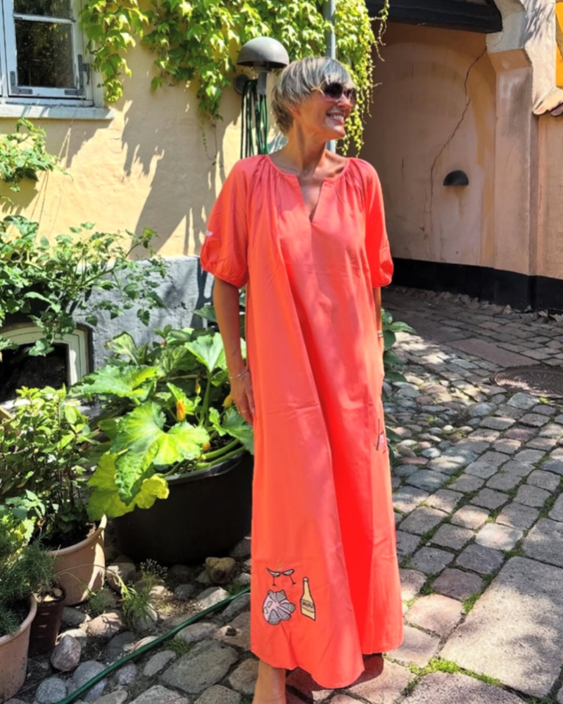 WAUW OYSTER DRESS Orange