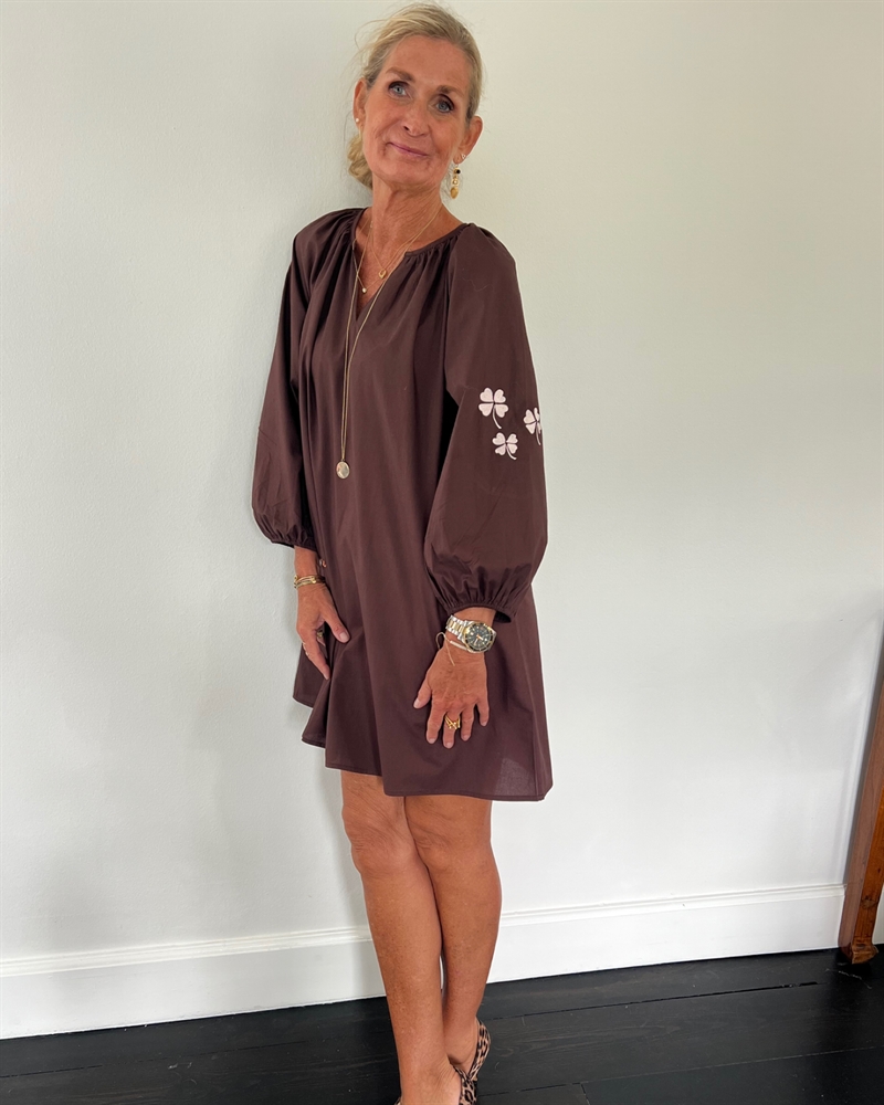 WAUW THE GOOD LUCK TUNIC Chocolate Brown  