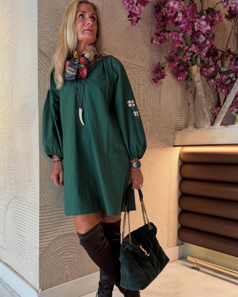 WAUW THE GOOD LUCK TUNIC Dark Green 