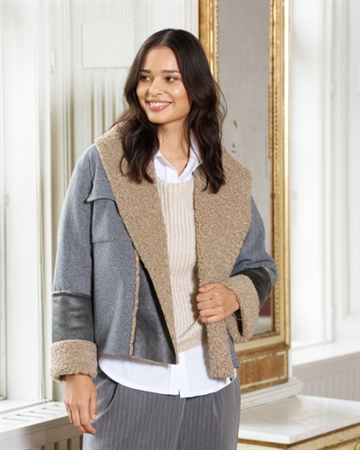 Marta Du Chateau Mdc Beth 80130 Grigio-Grigio jakke