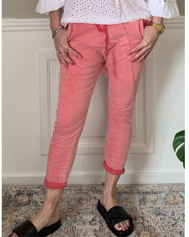 Cabana Living Baggy Jogger EMMA - PINK  (SMÅ I STØRRELSEN )