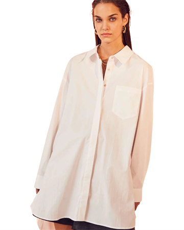 Co´ Couture Hannah Midi Shirt Hvid 95693