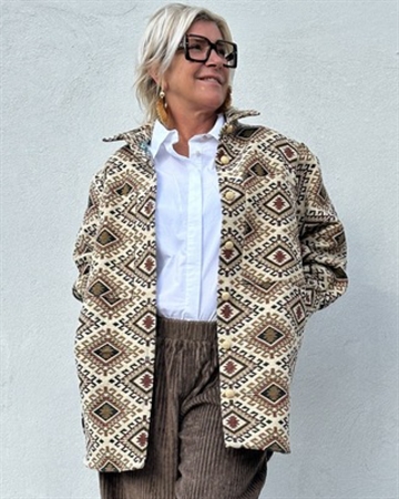 GASPAR Stockholm Jacquard Shirt 2510312 Skjortejakke Brown