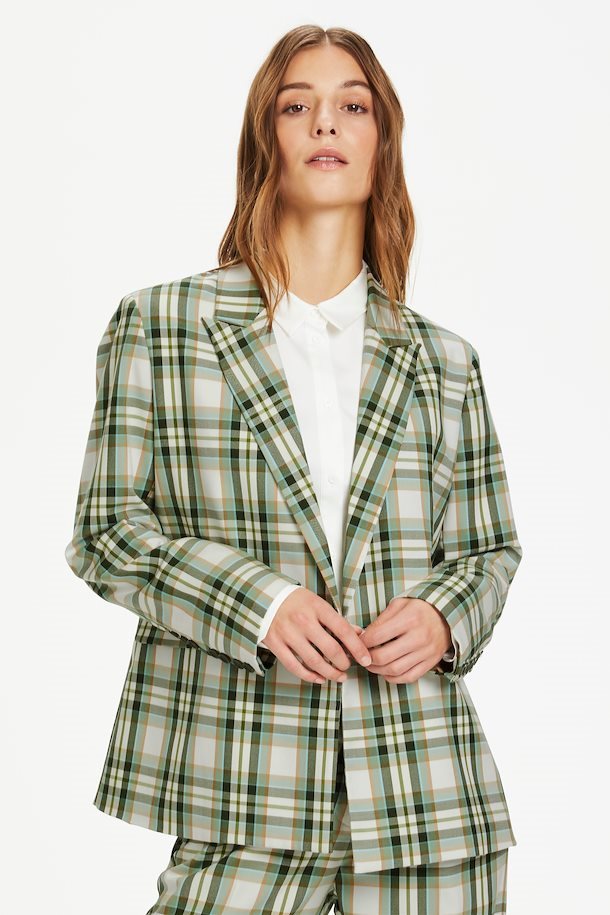 Udpakning Blænding svinge KAREN BY SIMONSEN TARTAN KB CHECK BLAZER - TERNET