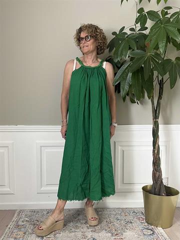 Cabana Living B1710 Verde Green kjole - Hørkjole