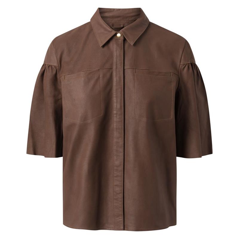 Depeche short sleeve shirt Brownie 50326